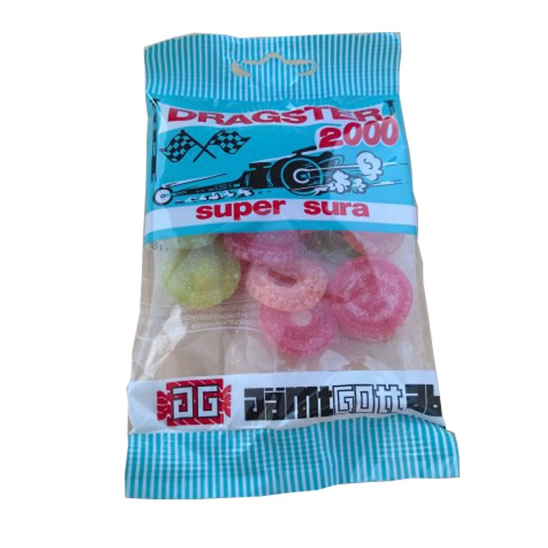 Dragster kirpea karkkipussi 50 kpl tukkupakkaus