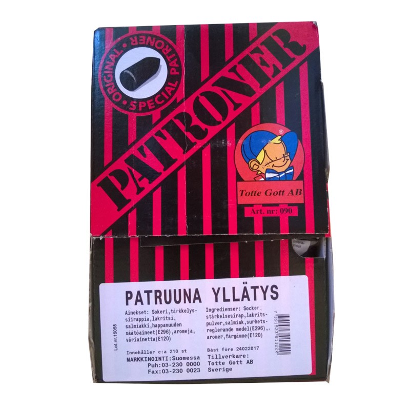 Patruuna yllatus tukkupakkaus