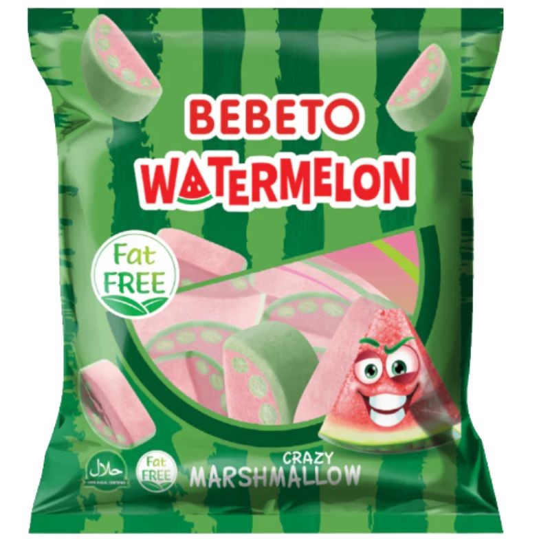 Bebeto Watermelon  Marshamallow pussi 12 X 60gr